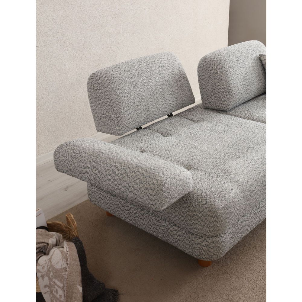 Sofa na razvlačenje za 3 osobe - Krem i Plava slika 2