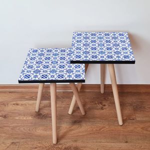 Nesting stolovi 2Shp37 - (2 komada) - boje: mornarsko plava, bijela