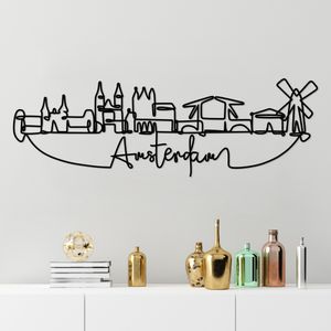 Amsterdam Black Decorative Metal Wall Accessory