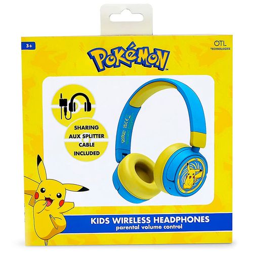 Pokemon Pikachu wireless kids headphones slika 4