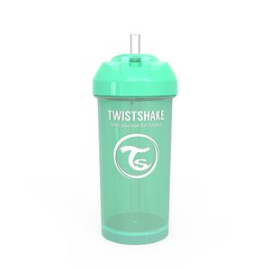 Twistshake bočica sa slamkom 360ml 6+m Pastel Green