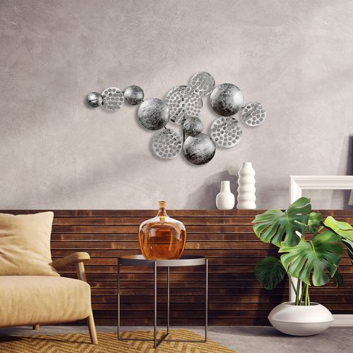 Aurora 5 Silver Decorative Metal Wall Accessory slika 2