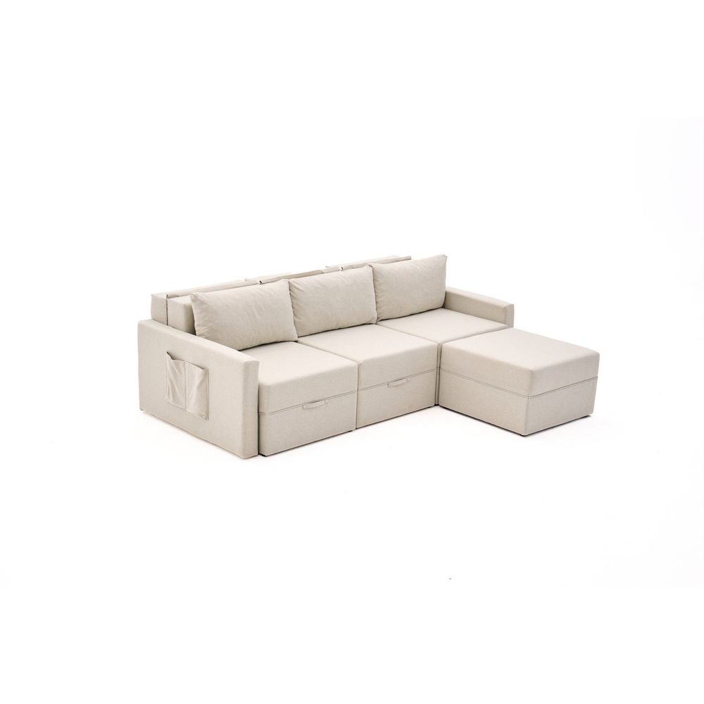 Krevetna sofa u kutu Saros – antracit slika 4