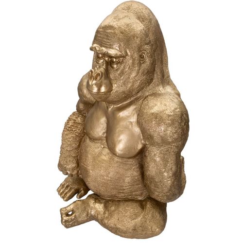 Mauro Ferretti Dekoracija GOLD GORILLA cm 64X53X82 slika 4