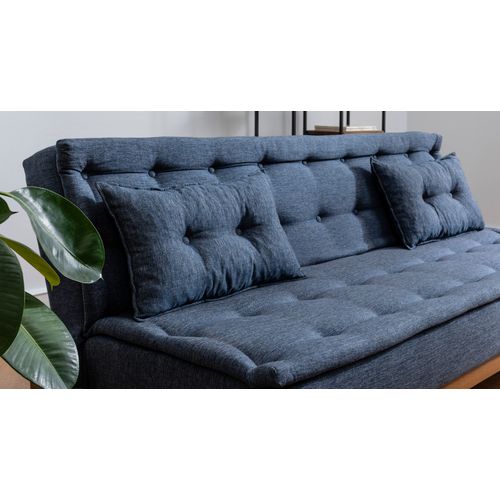 Fuoco-TKM06-1048 Dark Blue Sofa-Bed Set slika 5