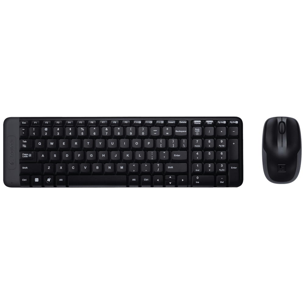 Logitech Tastatura + miš, bežični set, 2.4 GHz - MK220 slika 1