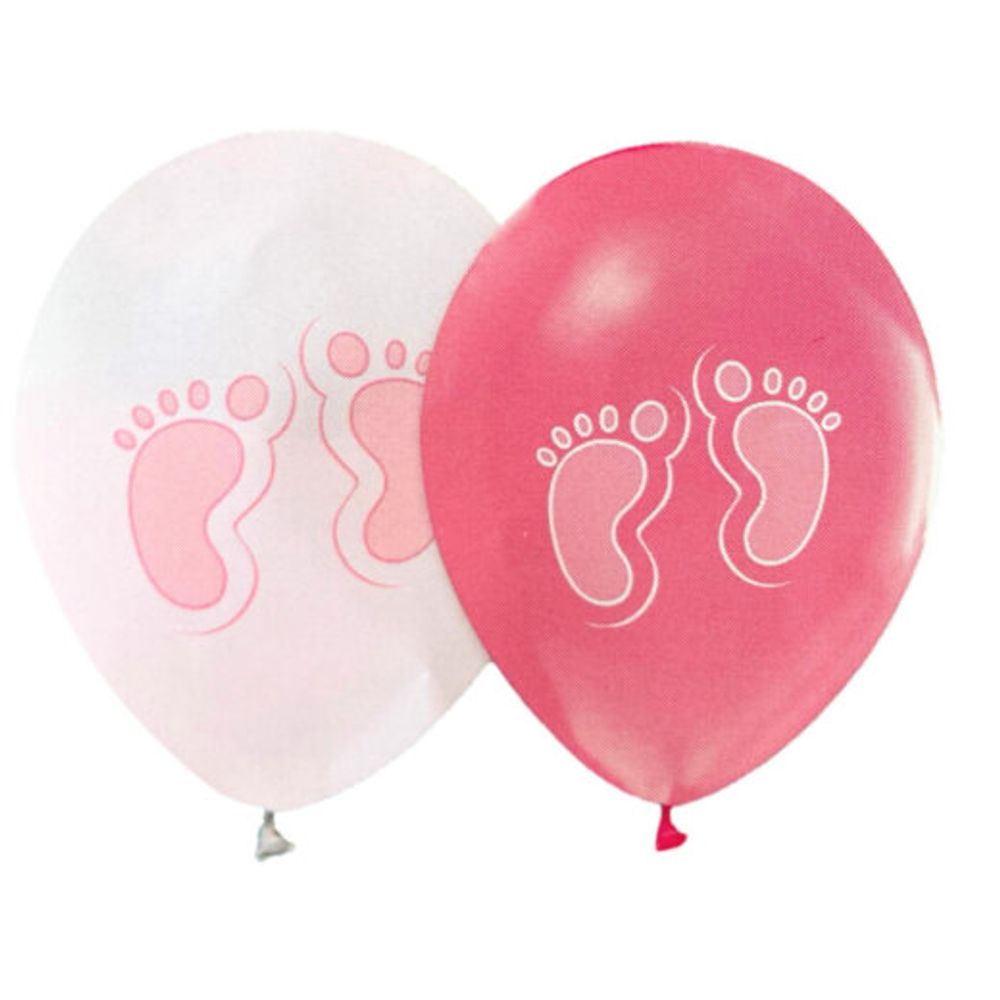 Baloni set 8/1 30 cm PINK TINY FEET slika 2
