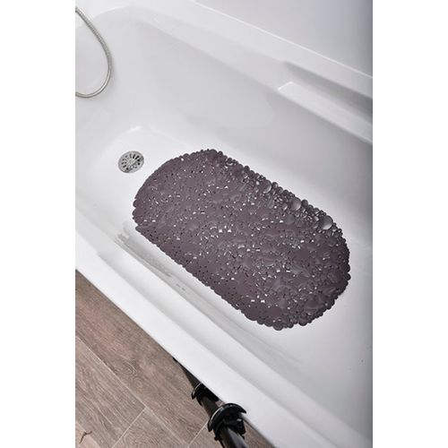 TENDANCE PODLOGA ZA KADU 69 x 36 cm PVC, SIVO SMEĐA BUBBLES slika 1