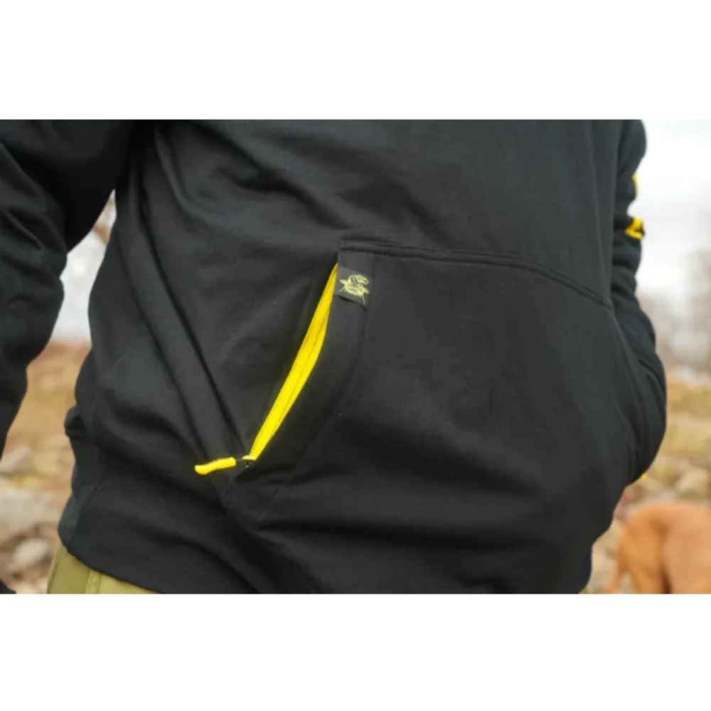 BO500031 Black Cat duks Black Hoody Large #L slika 2