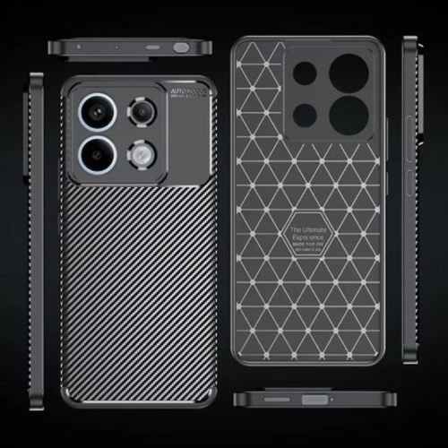 Techsuit – CarbonFiber maska za Xiaomi Redmi Note 13 5G – crna slika 3