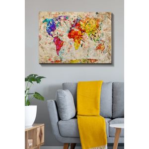 Kanvas Tablo (70 x 100) - 115 Multicolor Decorative Canvas Painting