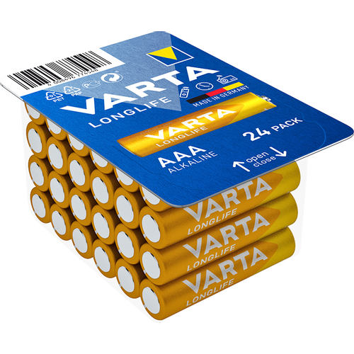  Varta Longlife alkalna baterija LR03 box24, AAA, 24 kom u pakovanju slika 1