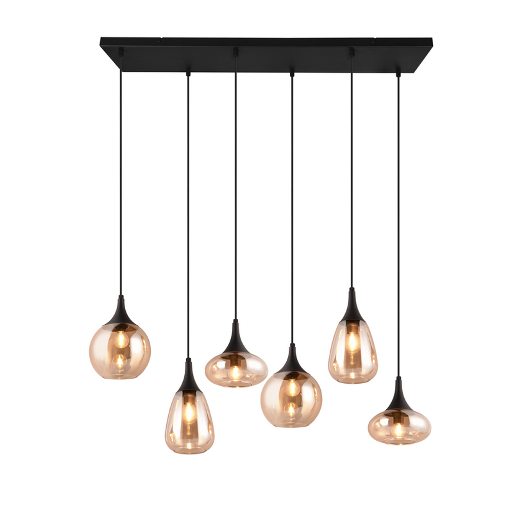 Trio Lightning Luster LUMINA 6 - Amber, 6 x E14 slika 7