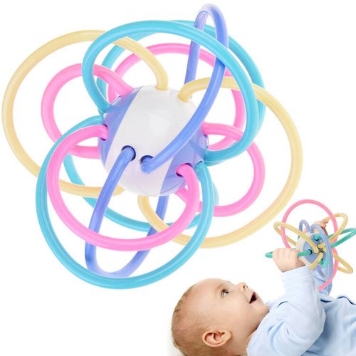 Huanger senzorička grickalica za bebe pastelna slika 1