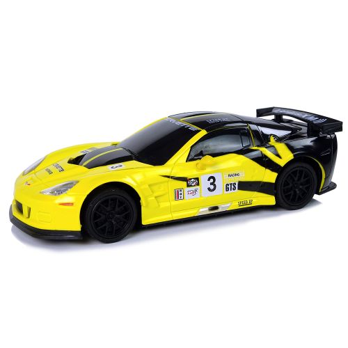 Auto na daljinsko upravljanje 1:24 Corvette C6.R - žuti slika 2