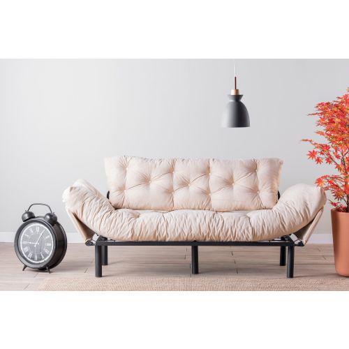 Atelier Del Sofa Trosjed na razvlačenje, Krem, Nitta Triple - Cream slika 2