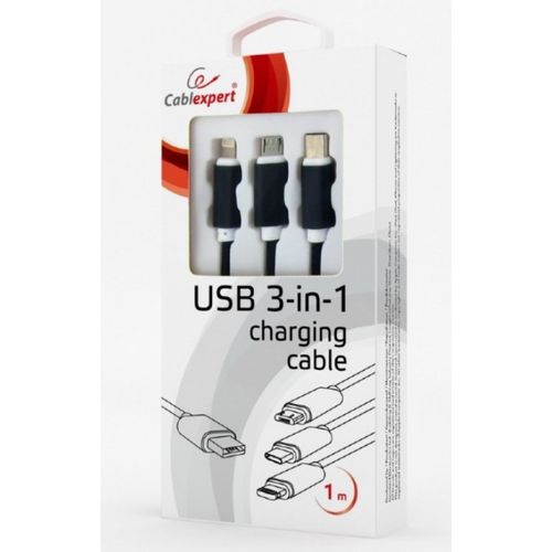 CC-USB2-AM31-1M Gembird USB 3-u-1 kabl za punjenje 8-pin, Type-C, microUSB, crni, 1m slika 4