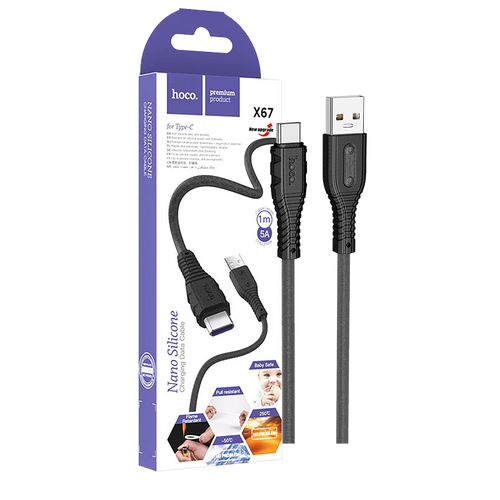 Hoco USB kabel za smartphone, X67 5A, USB type C, 1.0 met., 5 A - X67 5A Nano slika 1