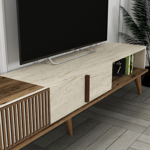 Milan - Walnut, Travertine Walnut
Travertine TV Stand slika 4