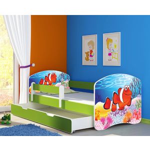 ACMA Dječiji krevet Acma II sa ladicom Green - 140x70cm - Dezen 28