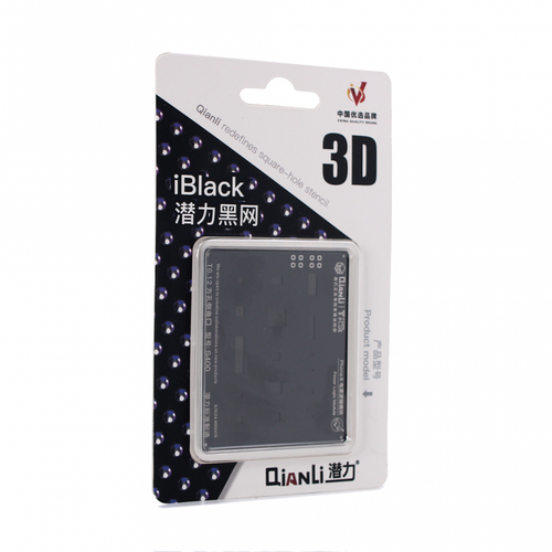 3D iBlack sablon za BGA kuglanje base banda QianliToolPlus crni za iPhone 8/X slika 2