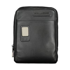 PIQUADRO MEN'S SHOULDER BAG BLACK