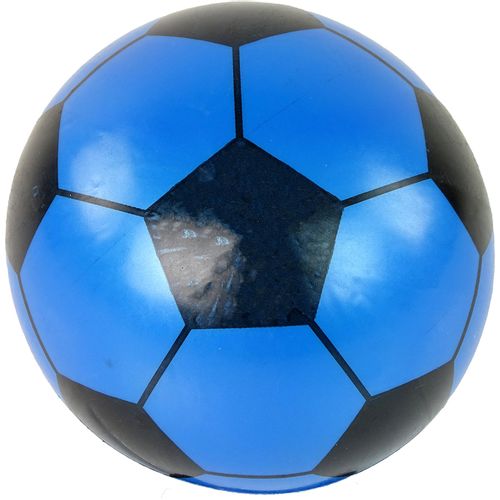 Gumena lopta - plavo-crna - 23 cm slika 1