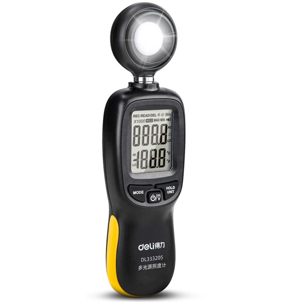 Deli Mjerač jačine svjetla - luksmetar 0-200000Lux, DL333205 slika 1