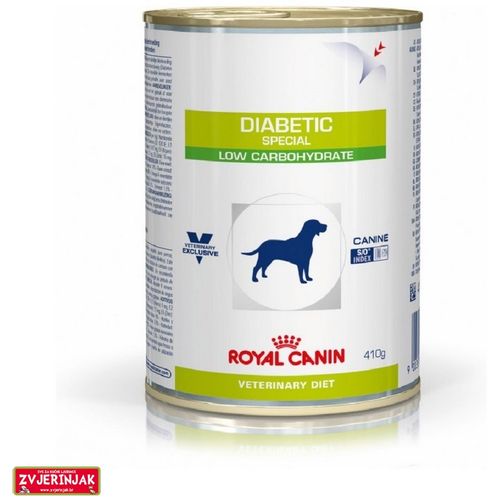 Royal Canin VD DIABETIC SPECIAL LOW CARBOHYDRATE, STARCH, DOG, KONZERVA, 410G slika 1