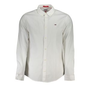 TOMMY HILFIGER MEN'S WHITE LONG SLEEVE SHIRT