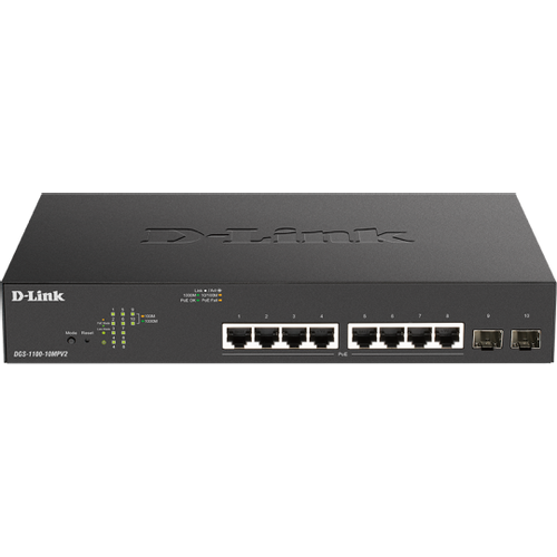 LAN Switch D-Link DGS-1100-10MPV2/E 10/100/1000Mbps 8port/2SFP Smart slika 1
