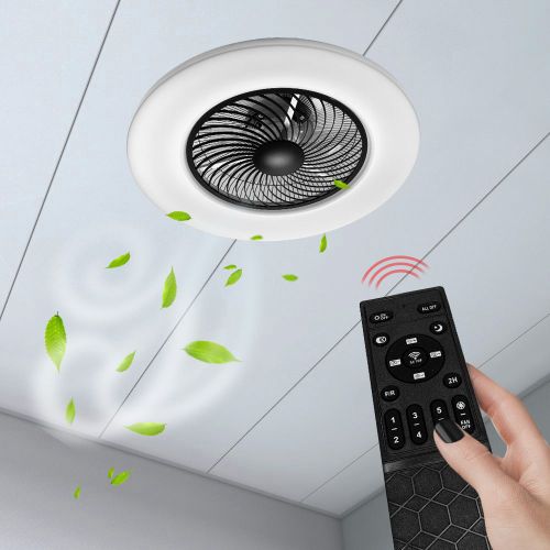 Luster s ventilatorom APP1552-C BLACK slika 2