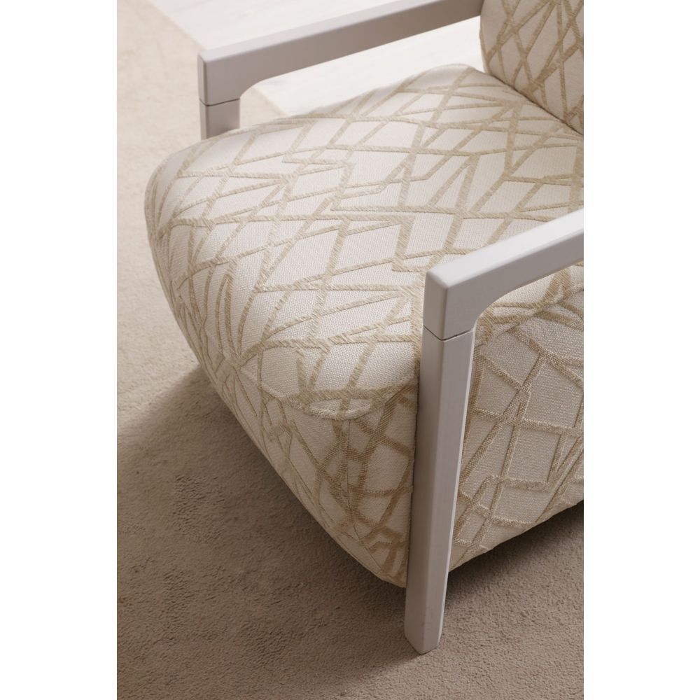 Wing Chair Toscana - Krem i Svijetlo Bež slika 2