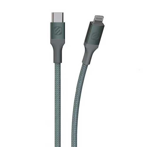 SCOSCHE, Strikeline heavy-duty kabel USB-C na lightning, 1.2m, sivi slika 1