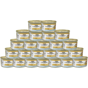 Gourmet Gold mokra hrana za mačke Riba Špinat 24x85g XXL