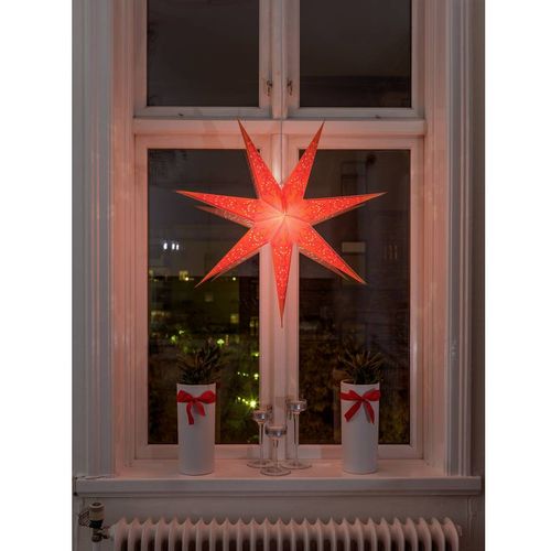 Konstsmide 2982-185 božićna zvijezda  N/A žarulja, LED narančasta  vezena, s izrezanim motivima, s prekidačem Konstsmide 2982-185 božićna zvijezda   žarulja, LED narančasta  vezena, s izrezanim motivima, s prekidačem slika 3