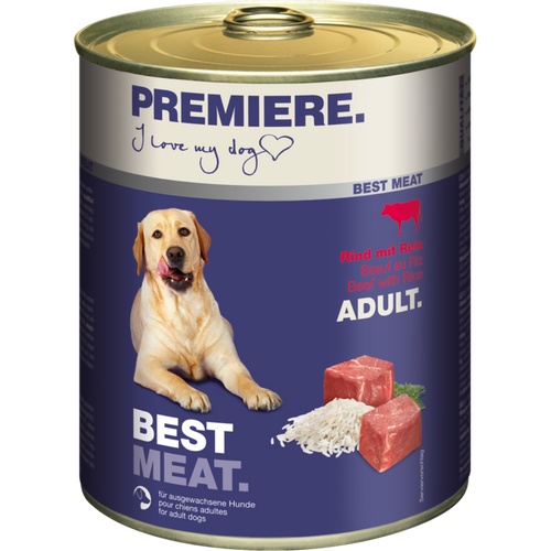 Premiere Dog Best Meat Adult Govedina i Pirinač, 800g konzerva slika 1