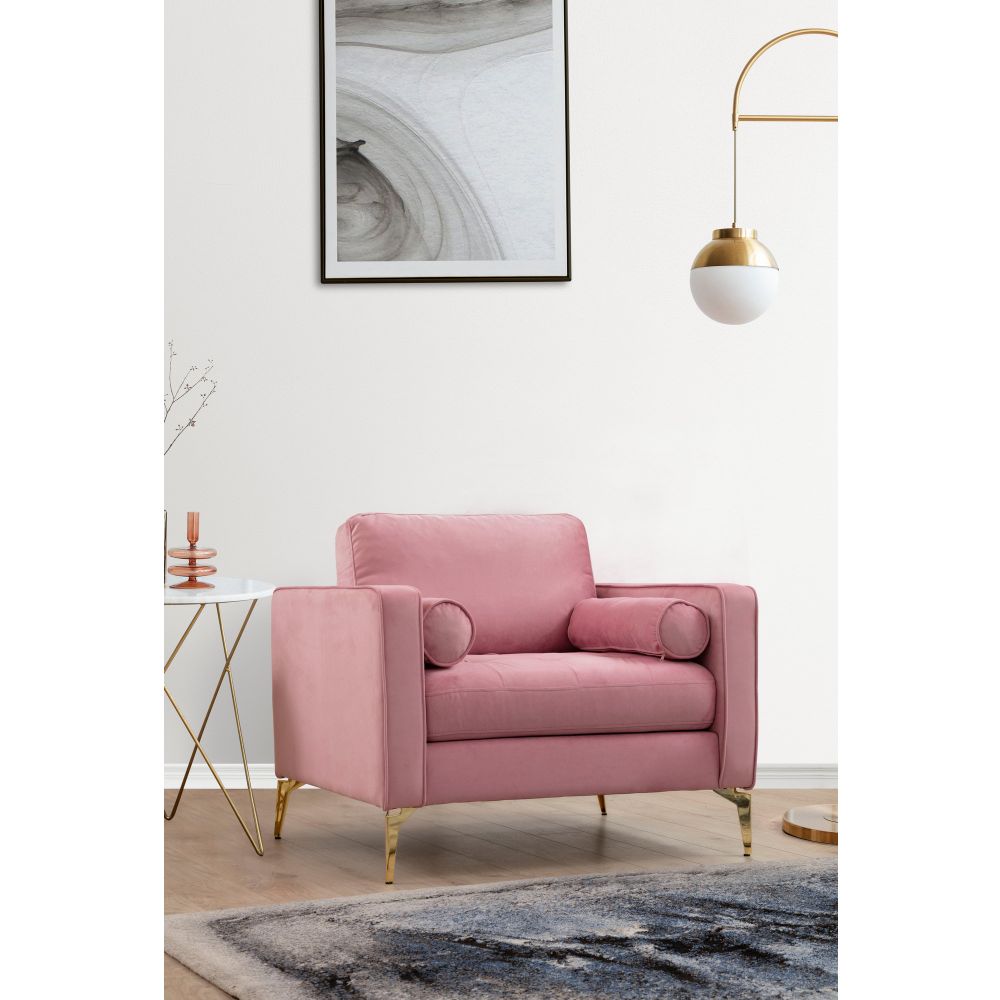 Rome - Ružičasti Wing Chair slika 2