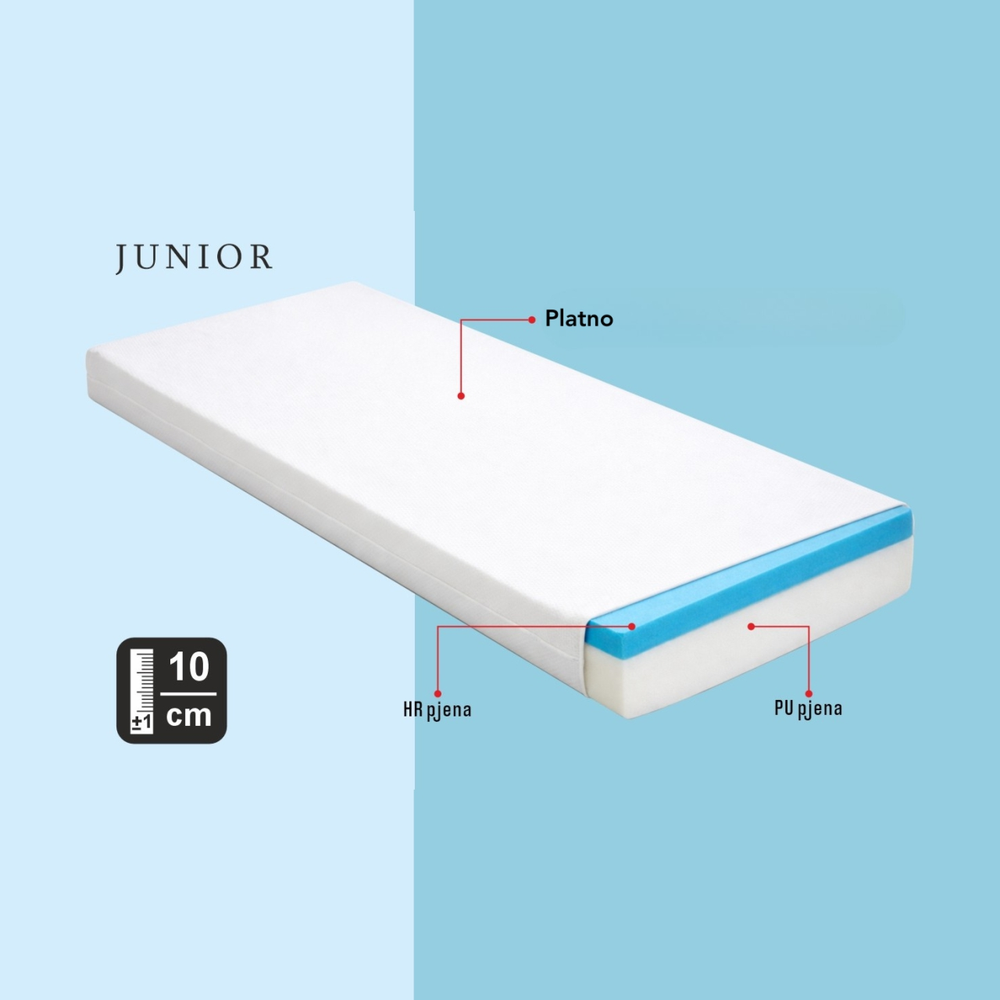 Kalei Madrac za krevetac Junior 120x60x10cm slika 2