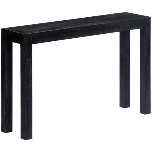 Konzolni stol crni 118 x 30 x 76 cm od masivnog drva manga slika 15