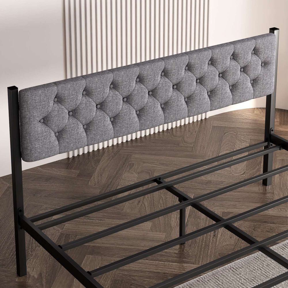 Stil 160x200 Sivi Dvostruki Krevet slika 4