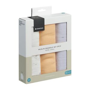 Kikka Boo Set Muslin pelena Seally Me 75x75cm, 3kom