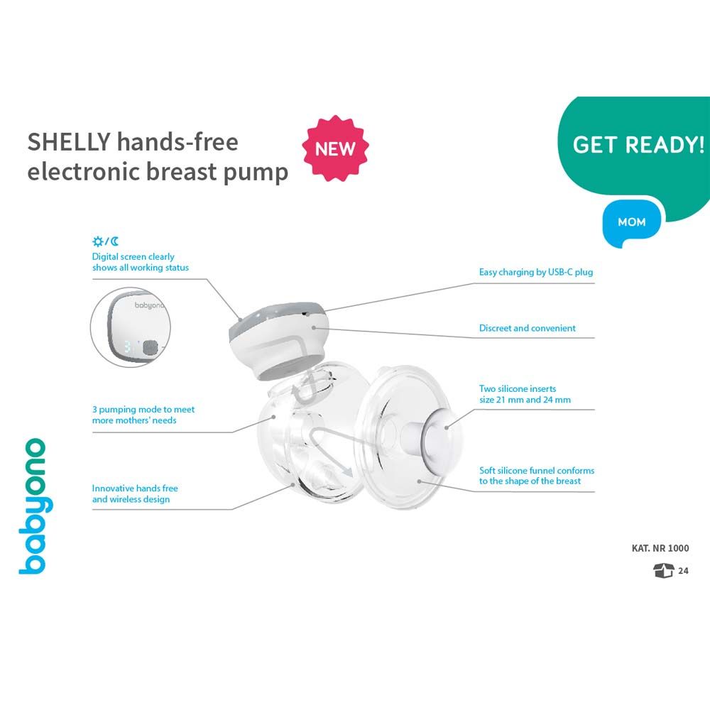 Babyono SHELLY hands free electric brest pump 1000