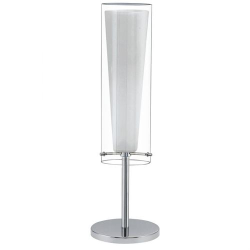 Eglo Pinto stona lampa/1 e27 1x60w hrom/bistro/belo  slika 1