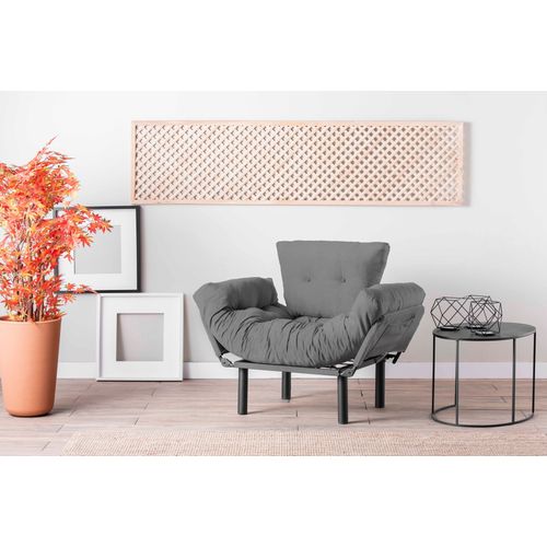 Atelier Del Sofa Fotelja, Sivo, Nitta Single - Grey slika 1