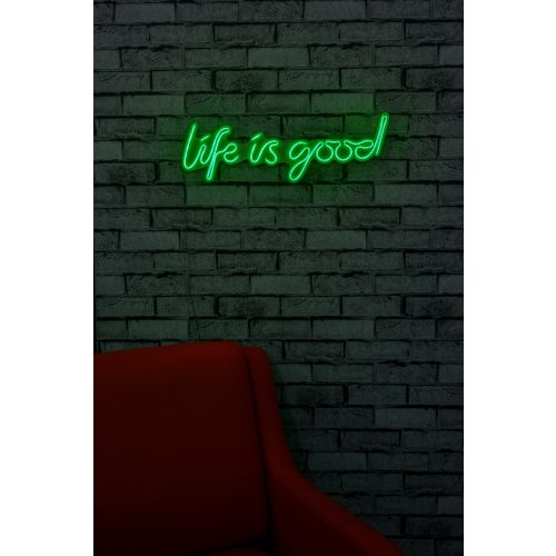 Wallity Ukrasna plastična LED rasvjeta, Life Is Good - Green slika 11