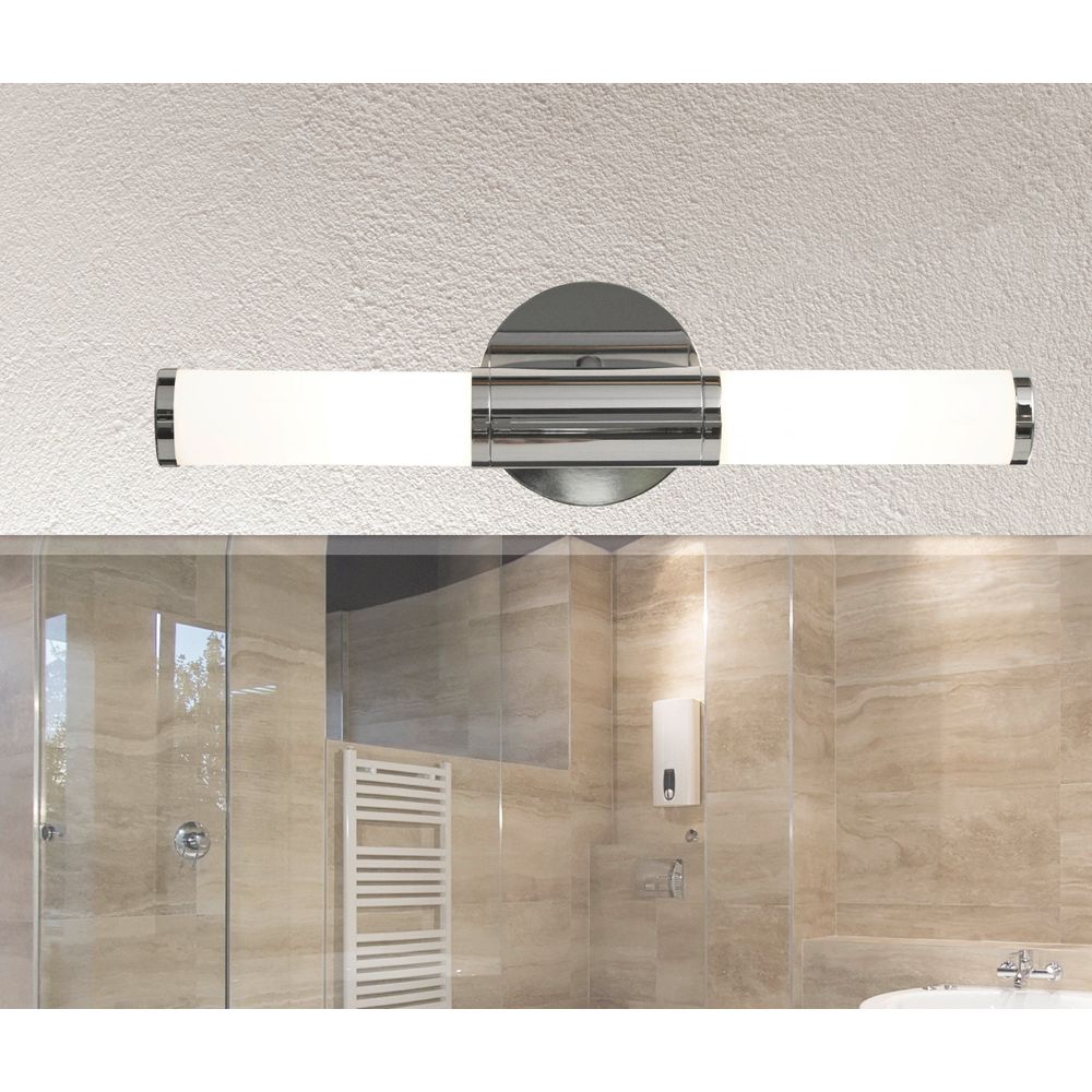 Eglo Palmera zidna lampa E14, IP44, krom/opal slika 6