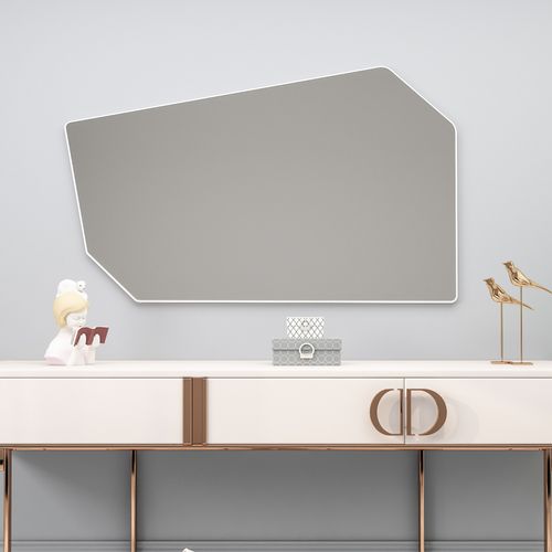 Tarz - White White Decorative Chipboard Mirror slika 2