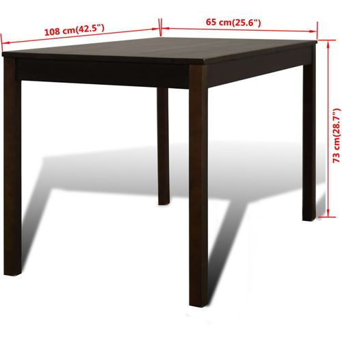 Blagovaonski namještaj 1 smeđi drveni stol 4 stolice slika 41