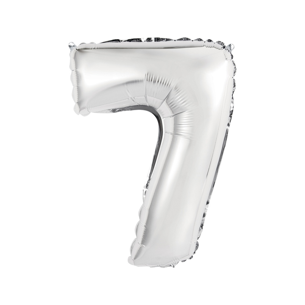 FG-C35S7 Folijski balon 7 Srebrni 35cm slika 1